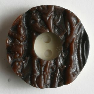 2-Loch-Knopf - 11 mm - Holzoptik