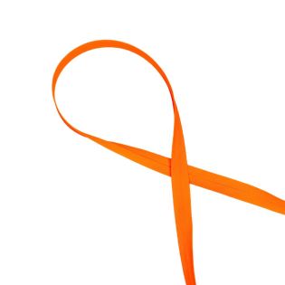 Baumwollschrägband - uni - neon - orange