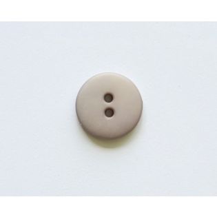2-Loch-Knopf - 18 mm - matt - hellgrau