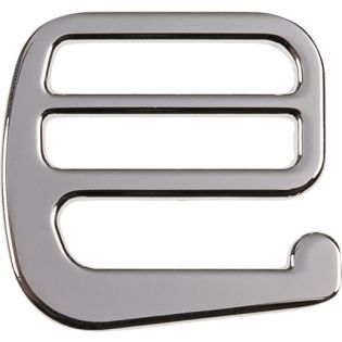 Schnalle mit Haken - 30mm - silber