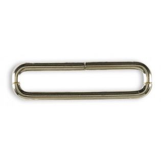 Rechteckring - 40 mm - silber - 2 Stück