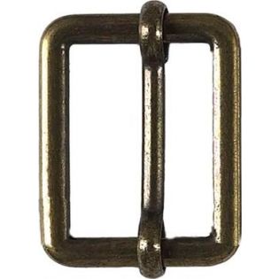 Leiterschnalle - Metall - altgold - 20 mm