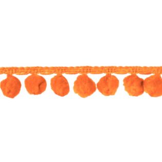 Bommelborte - 18 mm - orange