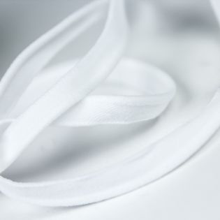 Paspelband - elastisch - weiß