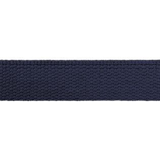 Baumwollgurtband - uni - 30 mm - dunkelblau