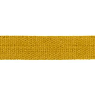 Baumwollgurtband - uni - 30 mm - ocker