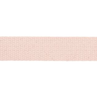 Baumwollgurtband - uni - 30 mm - blassrosa