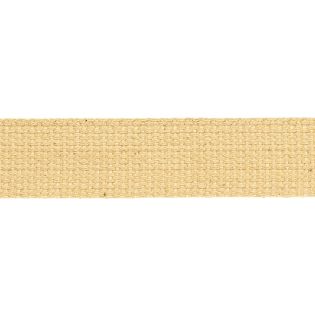 Baumwollgurtband - uni - 30 mm - tiefbeige
