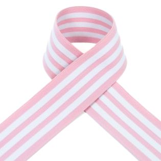 Gummiband - Streifen - rosa