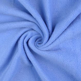 Fleece - antipilling - uni - mittelblau