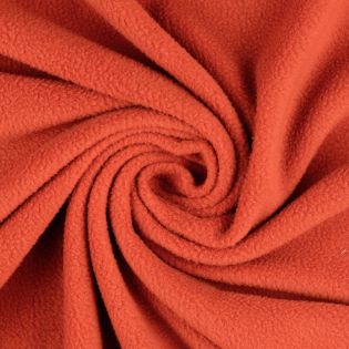 Fleece - antipilling - uni - terracotta