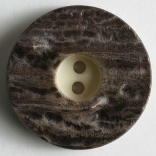 2-Loch-Knopf - 18 mm - Holzoptik - marmoriert