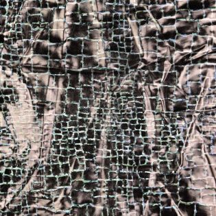 Folienjersey - Giraffe - Metallic - silber