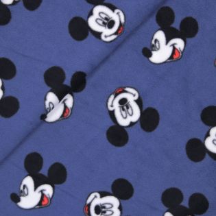 Polarfleece antipilling - Micky Maus - blau