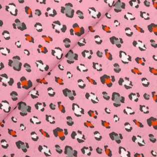 Baumwolljersey - Leo Liebe - rosa
