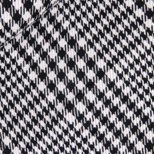 Boucle - Hahnentritt - schwarz-weiß