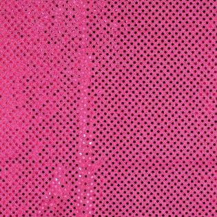 Tüll - Lurex - Punkte - Metallic - pink