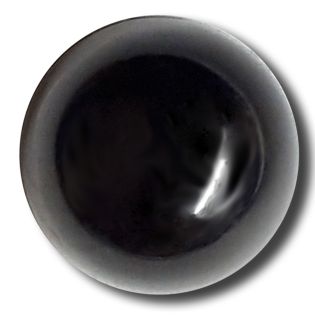 Ösenknopf - Kugelkopf - 13 mm - schwarz