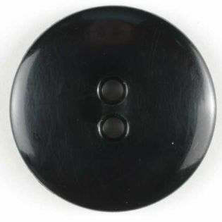 2-Loch-Knopf - 23 mm - glänzend-schwarz