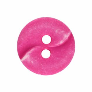 2-Loch-Knopf - 13 mm - Wellenprägung - pink