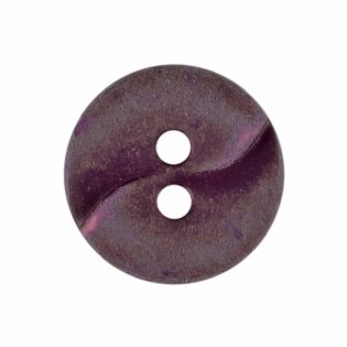 2-Loch-Knopf - 13 mm - Wellenprägung - weinrot