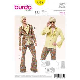 Schnittmuster - burda style - Siebziger Herren