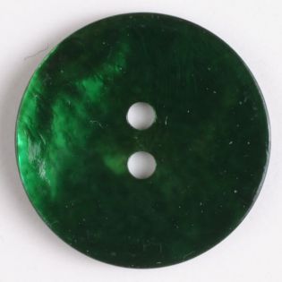 2-Loch-Knopf - 13 mm - Perlmutt - jägergrün