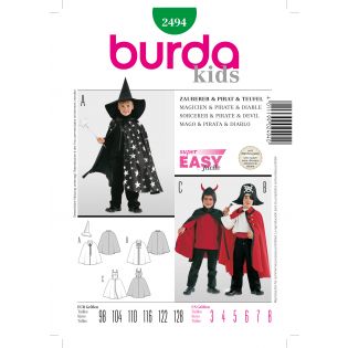 Schnittmuster - burda style - Zauberer, Pirat, Teufel - 2494