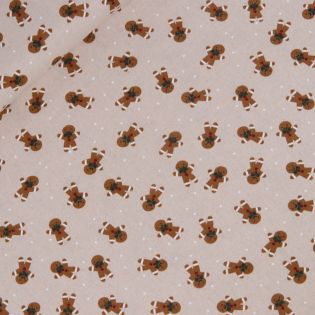 Dekostoff - Weihnachten - zuckersüße Lebkuchenmänner