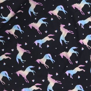 Baumwolljersey - bunte Einhörner