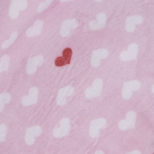 Wellnessfleece - Herzen - rosa