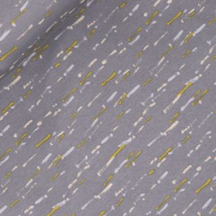 Alpenfleece - Striche - grau - taupe