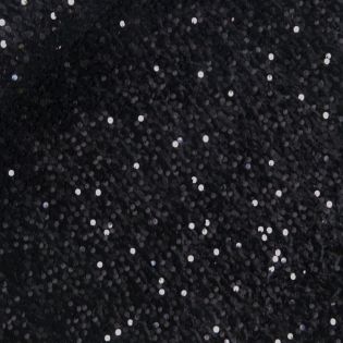 Velvet - stretch - Pailetten - schwarz