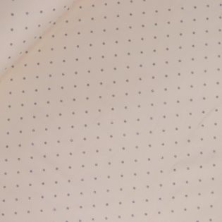 Cozy French Terry - Glitzerpunkte - creme