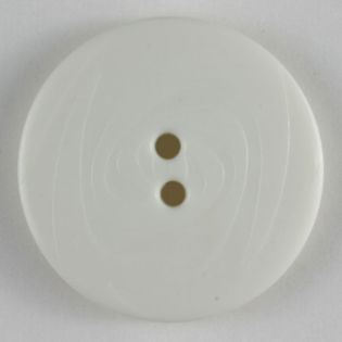 2-Loch-Knopf - Modeknopf - 23 mm - weiß