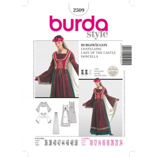 Schnittmuster - burda style - Burgfräulein - 2509