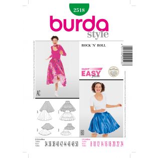 Schnittmuster - burda style - Rock'n Roll - 2518