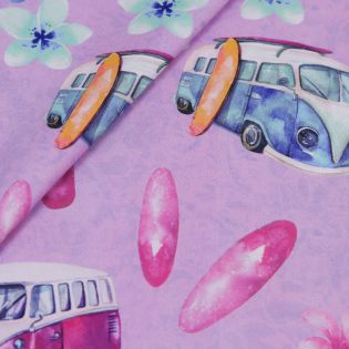 Half Panama - Digitaldruck - Surfing - pink