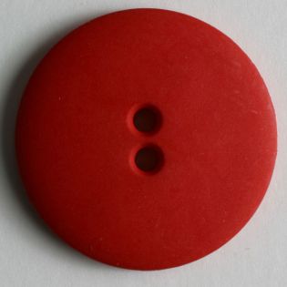 2-Loch-Knopf - 28 mm - rot - glatt