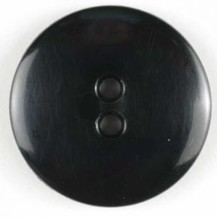 2-Loch-Knopf - 28 mm - glänzend-schwarz