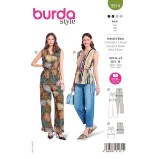 Schnittmuster - burda style - Overall & Bluse - 5914