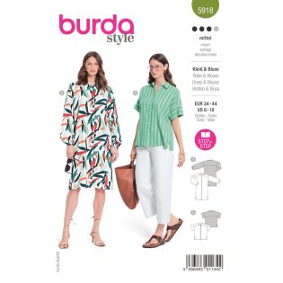 Schnittmuster - burda style - Kleid & Bluse - 5918
