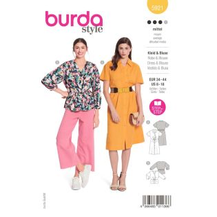 Schnittmuster - burda style - Kleid & Bluse 5921