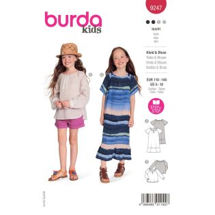 Schnittmuster - burda kids - Mädchen - Kleid & Bluse - 9247