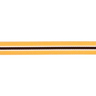 Ripsband - 16 mm - Streifen - beige-braun