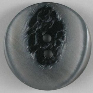 2-Loch-Knopf - 20 mm - Curvy - schwarz