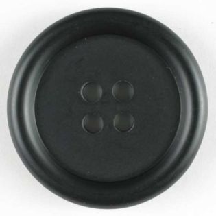 4-Loch-Knopf - 25 mm - matt-schwarz
