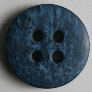 4-Loch-Knopf - 25 mm - blau-marmoriert