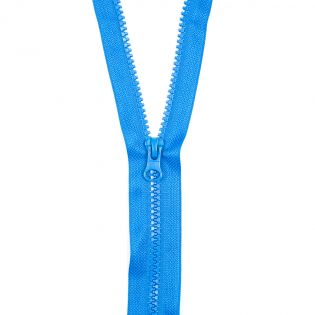 Reißverschluss - teilbar - 100 cm - kobalt