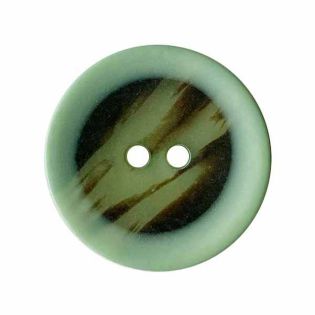 2-Loch-Knopf - 18 mm - matt - hellgrün - marmoriert